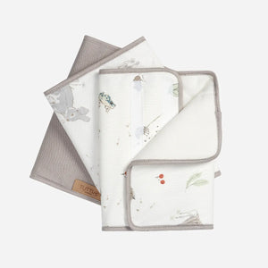Tutti Bambini Cocoon Cot Bundle - 2pk Sheets, Coverlet, Cot Wraps