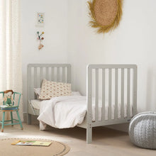 Tutti Bambini Dove Grey Malmo Cot Bed with Rio Furniture 3-Piece Set - Dove Grey / Oak
