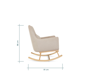 Tutti Bambini Oscar Rocking Chair - Stone (Natural)
