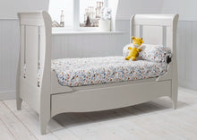 Tutti Bambini Roma Sleigh Cot Bed with Under Bed Drawer - Dove Grey - out of stock