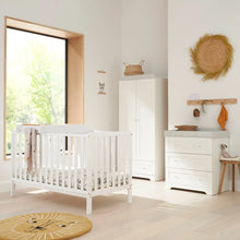 Tutti Bambini White Malmo Cot Bed with Rio Furniture 3-Piece Set - White / Dove Grey
