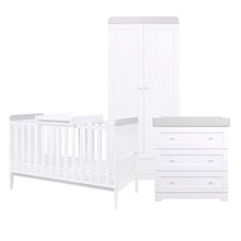 Tutti Bambini Rio 6pc Bundle - Cot Bed / CTC/ SI70/ CC/ WR/ Shelves - Dove Grey
