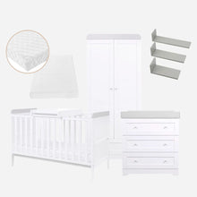Tutti Bambini Rio 6pc Bundle - Cot Bed / CTC/ SI70/ CC/ WR/ Shelves - Dove Grey