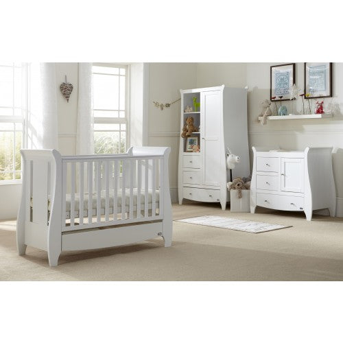Tutti Bambini Katie 3 Piece Nursery Furniture Room Set (White) - 139RS2/11 - Baby Bumpa