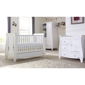 Tutti Bambini Lucas 3 Piece Nursery Room Set - White (039RS2/11) - Baby Bumpa