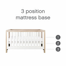 Tutti Bambini Modena Cot Bed (White/ Oak) - Baby Bumpa