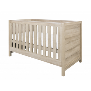 Tutti Bambini Modena Cot Bed (White/ Oak) - Baby Bumpa
